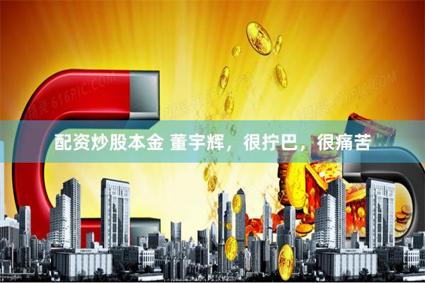 配资炒股本金 董宇辉，很拧巴，很痛苦