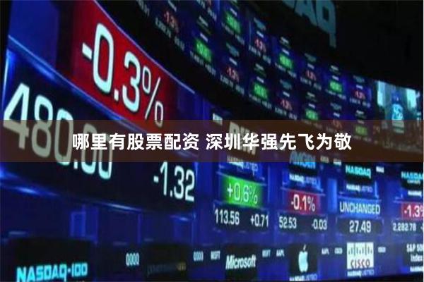 哪里有股票配资 深圳华强先飞为敬